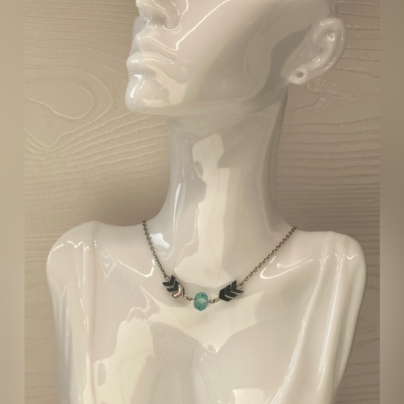 ✨Handmade Hematite & Glass Bead Necklace - Picture 1 of 1